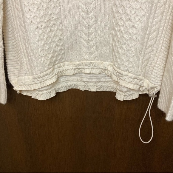 Banana Republic Drawstring Sweater Cotton and Wool Blend - Picture 6 of 8